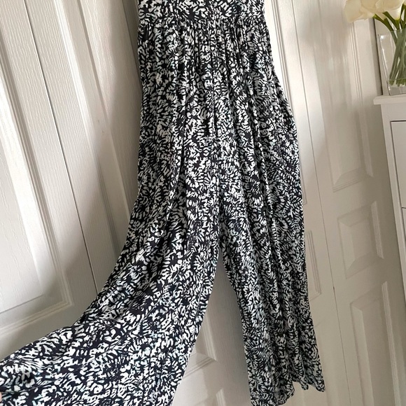 American Eagle Blue Jumpsuit Romper w/ Pockets - Picture 4 of 5